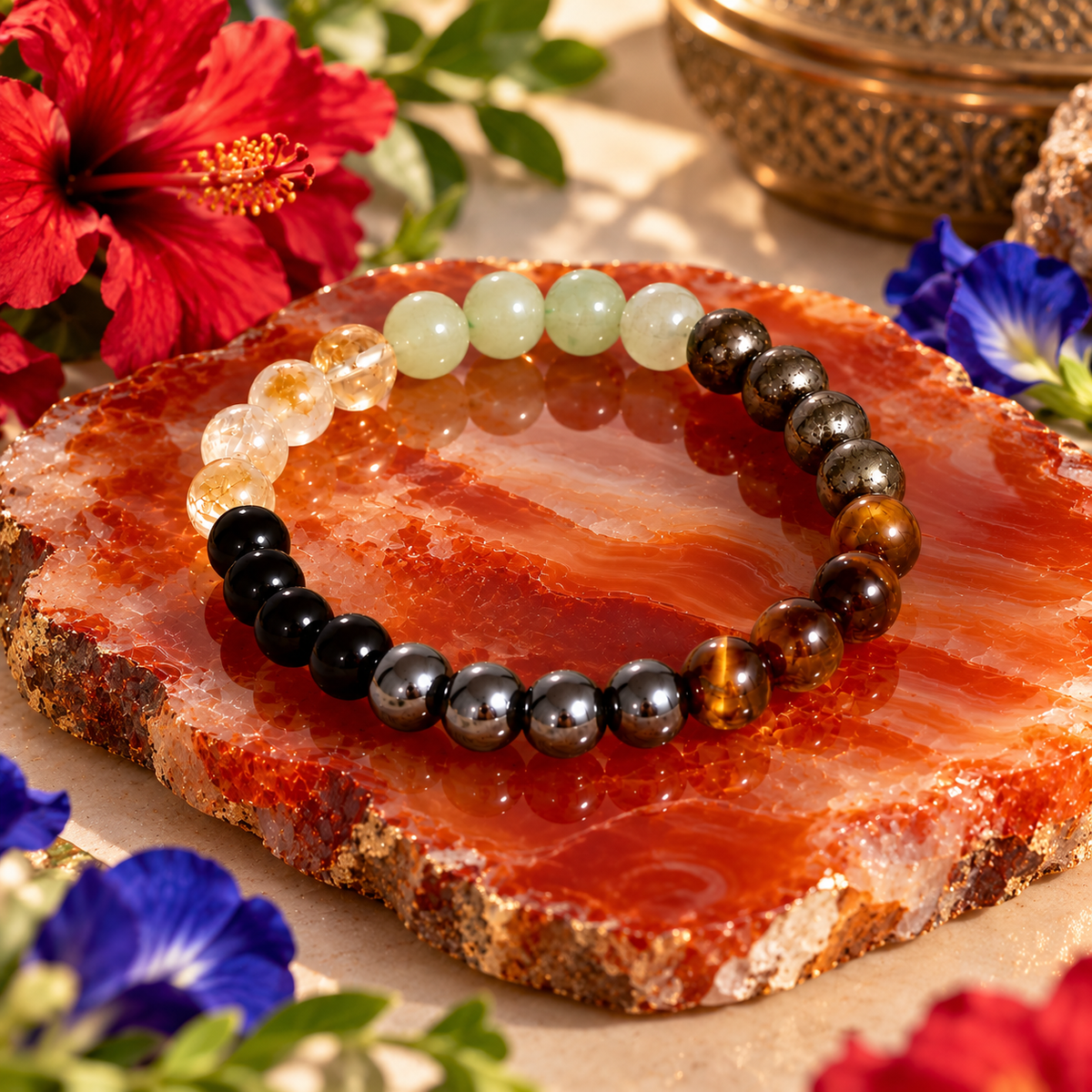 Ultimate 6-in-1 Good Luck & Protection Bracelet: Shield, Success & Abundance